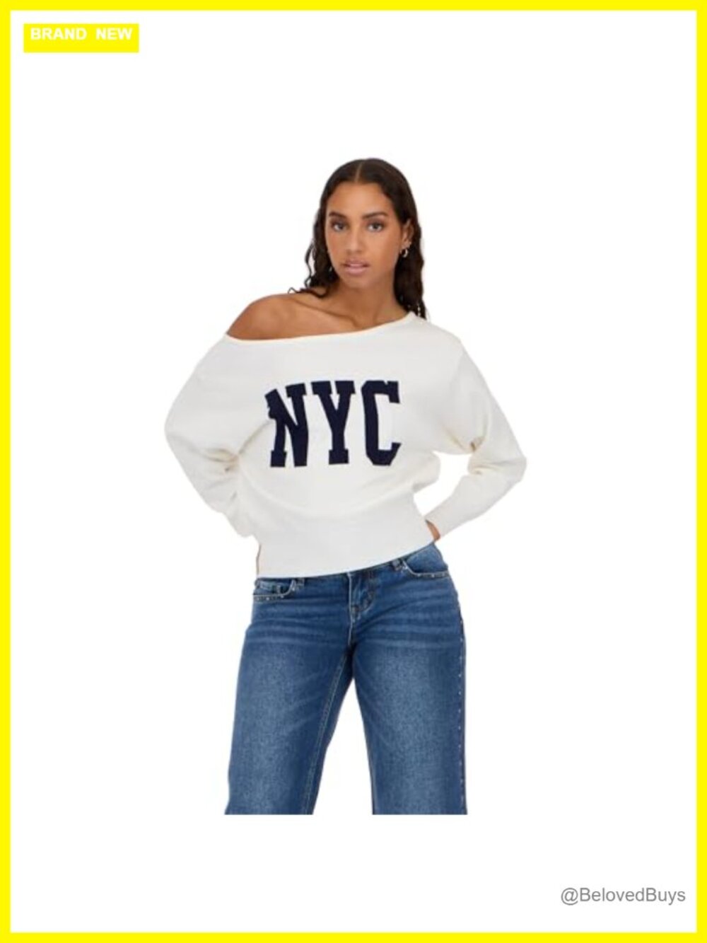Off Shoulder Slouchy Sweater Cable Knit Long Sleeve Pullover
